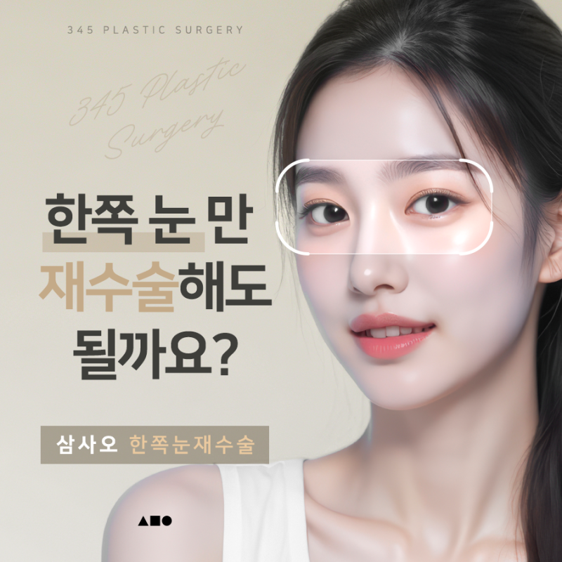 한쪽만 풀린 쌍꺼풀, 한쪽눈재수술로 가능할까요?