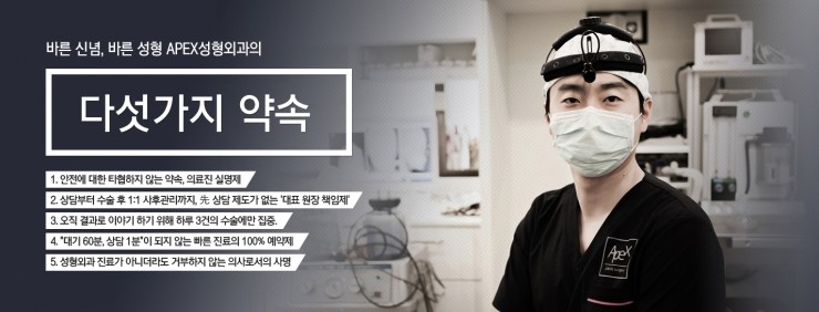 에이펙스 성형외과의 약속!