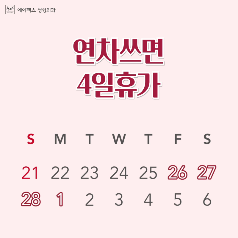 ☆봄맞이 예뻐지기☆ 연차 활용해서 예뻐지기 tip! 에이펙스성형외과