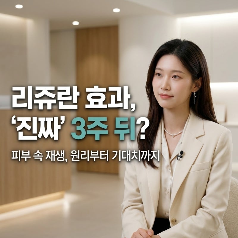 리쥬란 효과 바로 안 나타나는 3가지 이유와 종류별 통증 차이 정리