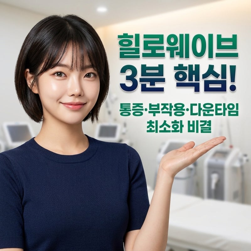 2026년 피부 탄력 힐로웨이브 부작용 없이 채우는 법? 콜라겐 부스터 선택 가이드