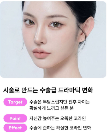 수술이 아닌 시술 만으로도 코라인 개선과 복코 교정이 동시에 가능할까요? 사진 5