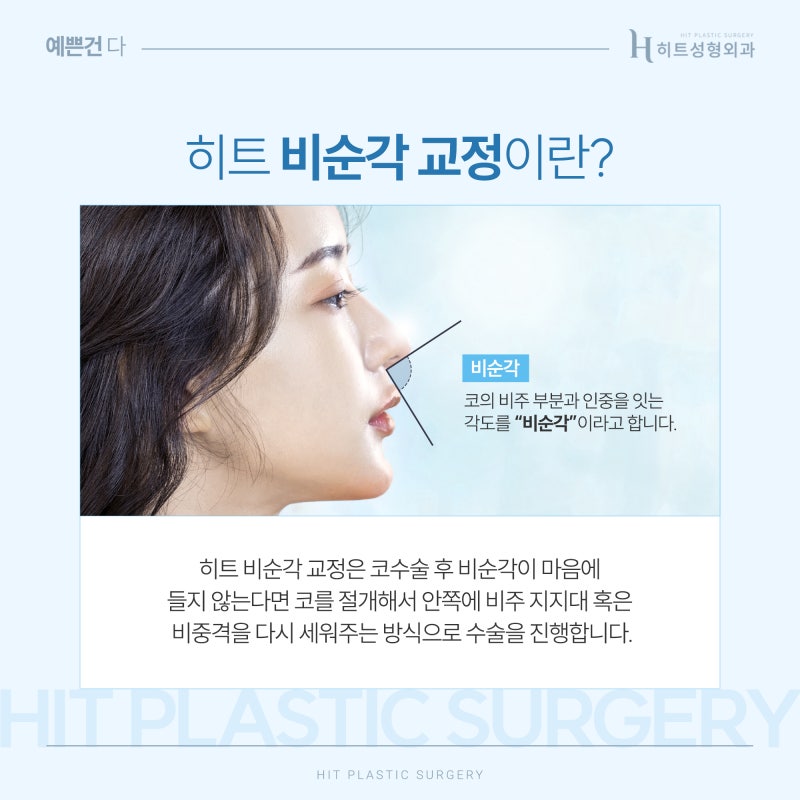[히트성형외과] 이상적인 코 라인을 위한 히트 비순각 교정 사진 2