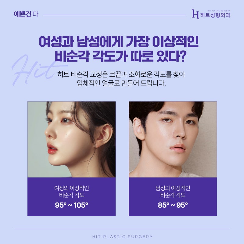 [히트성형외과] 코성형 시 비순각 교정을 해야하는 이유 사진 3