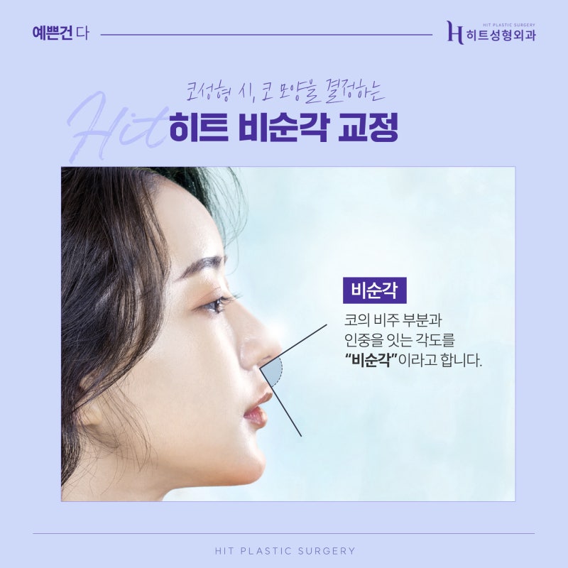 [히트성형외과] 코성형 시 비순각 교정을 해야하는 이유