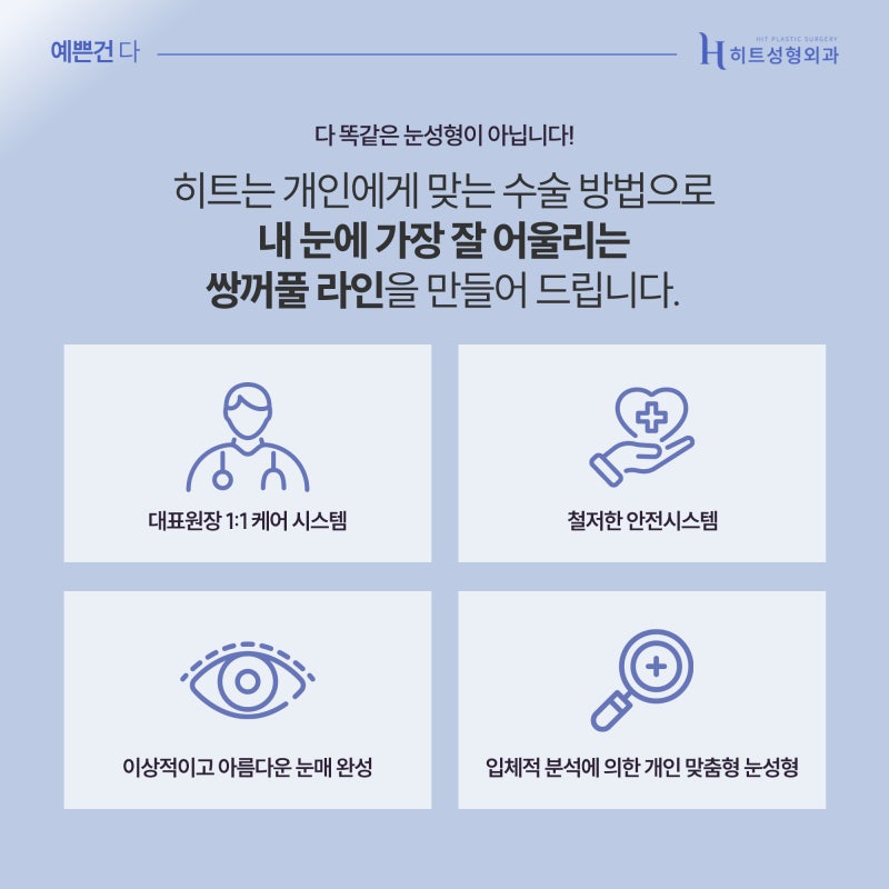 [히트성형외과] 짝눈, 어떤 식으로 수술해야 할까? 사진 6