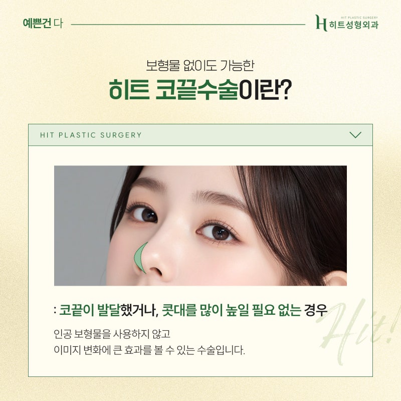 [히트성형외과] 보형물 없이도 가능한 코끝 수술? 사진 3