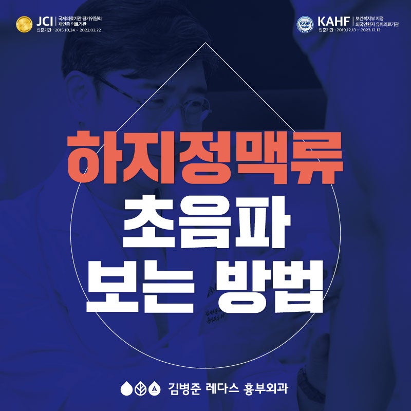 [부산 하지정맥류] 검사, 초음파 보는 방법