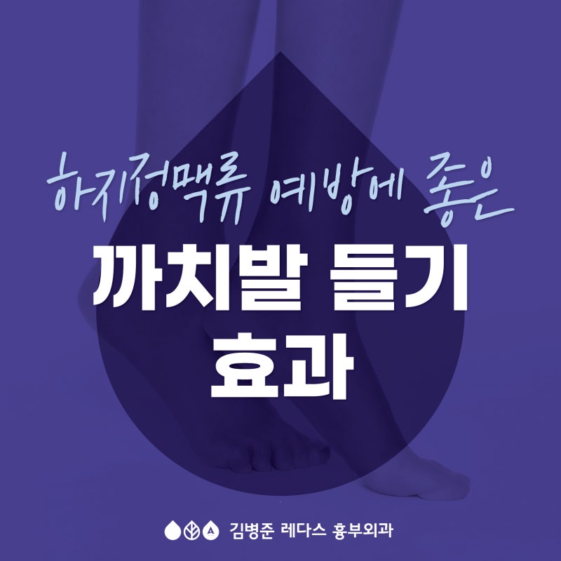 [부산 하지정맥류] 까치발 들기 효과