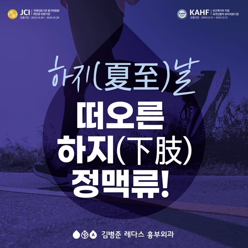 6월 21일 하지(夏至) & 하지(下肢)정맥류!