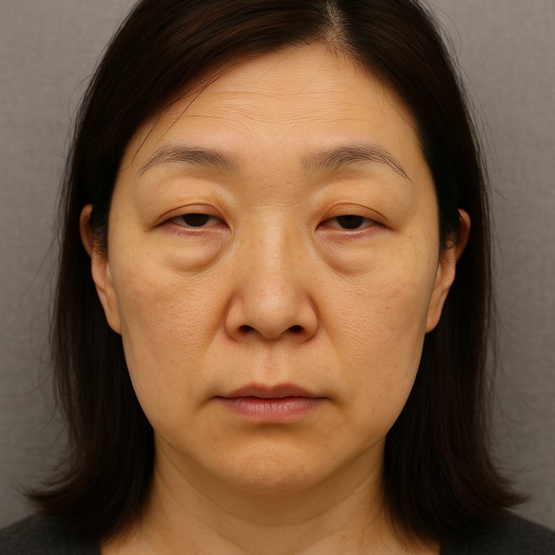 Fourth Double Eyelid Revision Surgery: Achieving Symmetry with Upper Blepharoplasty and Ptosis Correction