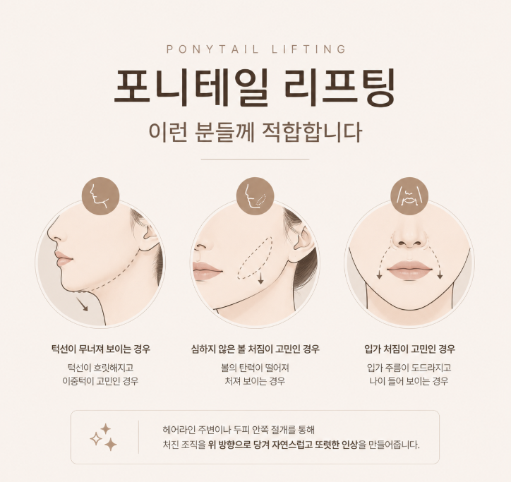 Why Ponytail Lifting Costs Vary Greatly: Impact of Incision Range and Lifting Method Explained 사진 4