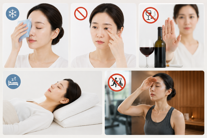 Upper and Lower Blepharoplasty Recovery Period: Swelling Timeline and Management Tips 사진 9