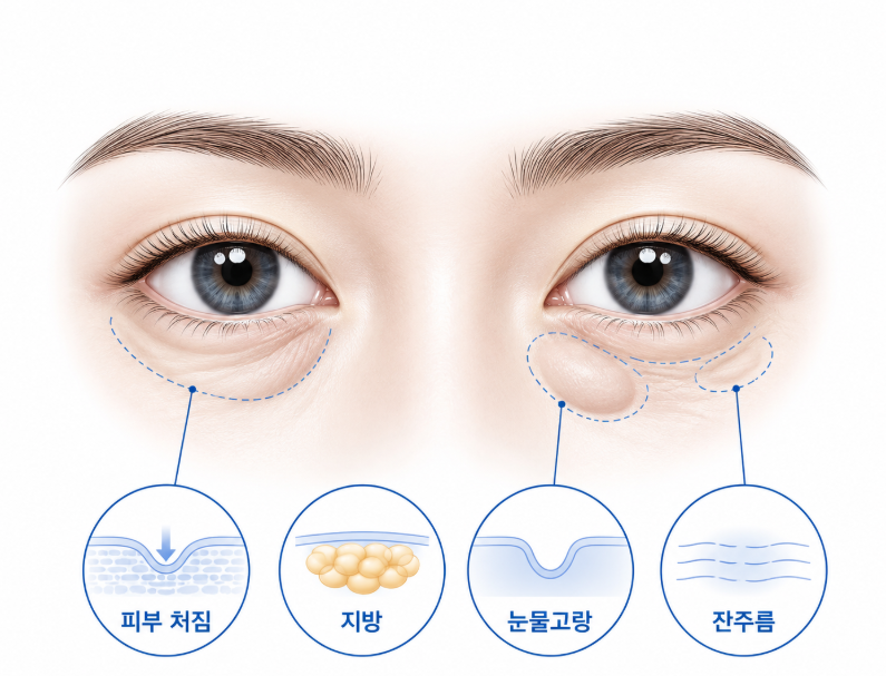 Nonhyeon Plastic Surgery: The Difference Between Lower Blepharoplasty and Under-Eye Fat Repositioning 사진 3