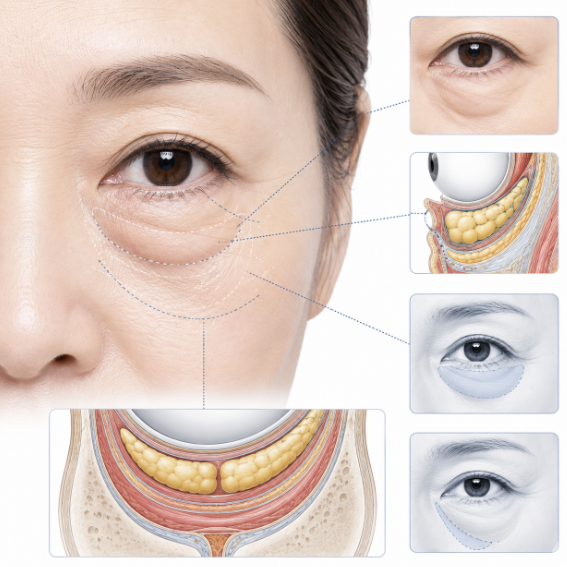 Considering Middle-Aged Eye Surgery? The Difference Between Upper Blepharoplasty, Lower Blepharoplasty, and Facelift 사진