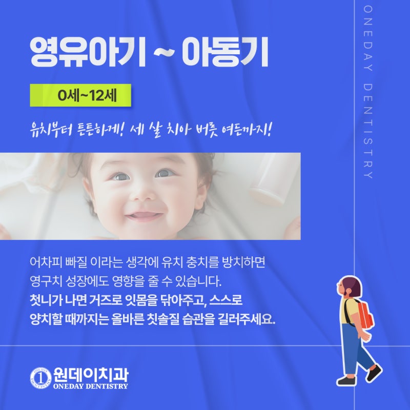 [원데이 치과]나이별 맞춤 치아 관리 가이드