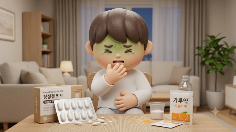 대장 내시경 전날 저녁 식사 언제까지? 구토감 없는 약 복용법 & 장 정결도 높이기