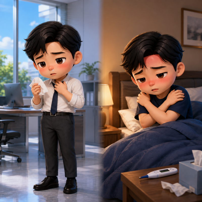 여름에도 독감에 걸릴까? 냉방병 감기와 구별하는 증상 사진 3