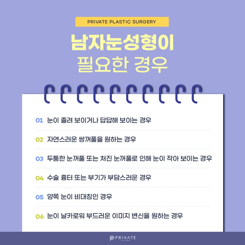 남자 쌍꺼풀 깔끔한 곳, 프라이빗성형외과