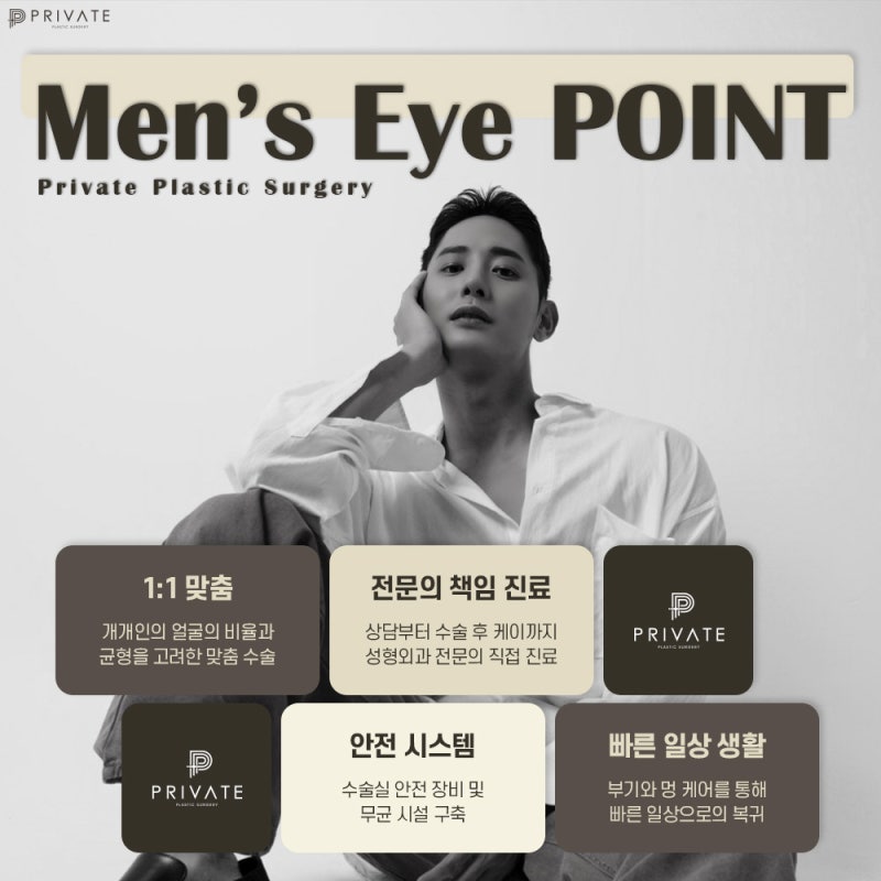 Operasi Sayatan Kelopak Mata Ganda Pria di Private Plastic Surgery 사진 7