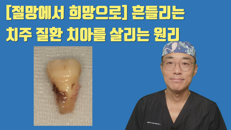 [절망에서 희망으로] 흔들리고 자꾸 붓는 치아를 살리는 원리의 이해 #재식술 #치아살리기 #최용훈원장