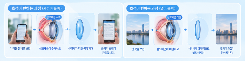 강남백내장수술 전 알아두면 좋은, 눈의 자동 초점 원리 사진 6