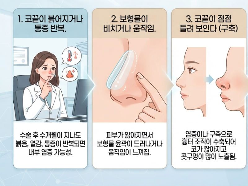 코재수술 시기 언제가 좋을까? 코성형 부작용 증상과 대처법 총정리! 사진 2