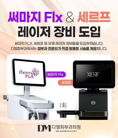 디엠피부과 써마지 Flx & 세르프 장비 도입!